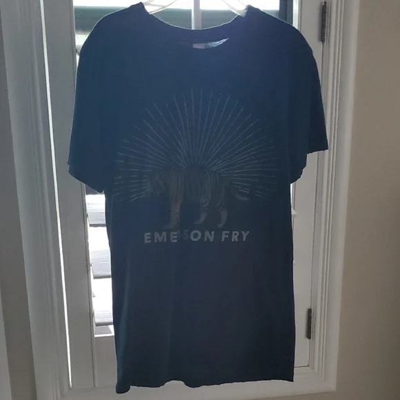 Emerson Fry Black Tee with Tiger and Sunburst - Picture 2 of 7